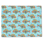 Mosaic Fish Single-Sided Linen Placemat - Single