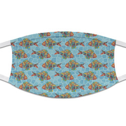 Mosaic Fish Cloth Face Mask (T-Shirt Fabric)