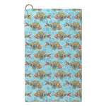 Mosaic Fish Microfiber Golf Towel - Small