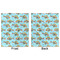 Mosaic Fish Minky Blanket - 50"x60" - Double Sided - Front & Back