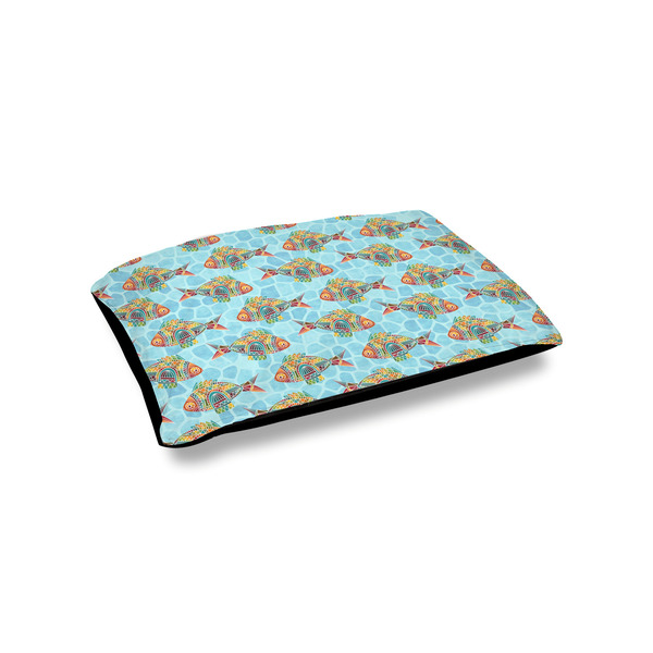 Custom Mosaic Fish Outdoor Dog Bed - Small