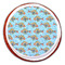 Mosaic Fish Printed Icing Circle - Large - On Cookie