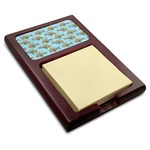 Mosaic Fish Red Mahogany Sticky Note Holder