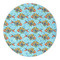 Mosaic Fish Round Paper Coaster - Approval