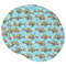 Mosaic Fish Round Paper Coaster - Main