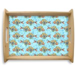 Mosaic Fish Natural Wooden Tray - Large