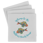 Mosaic Fish Absorbent Stone Coasters - Set of 4