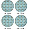 Colorful Fish Set of Lunch / Dinner Plates (Approval)