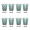 Mosaic Fish Shot Glass - White - Set of 4 - APPROVAL