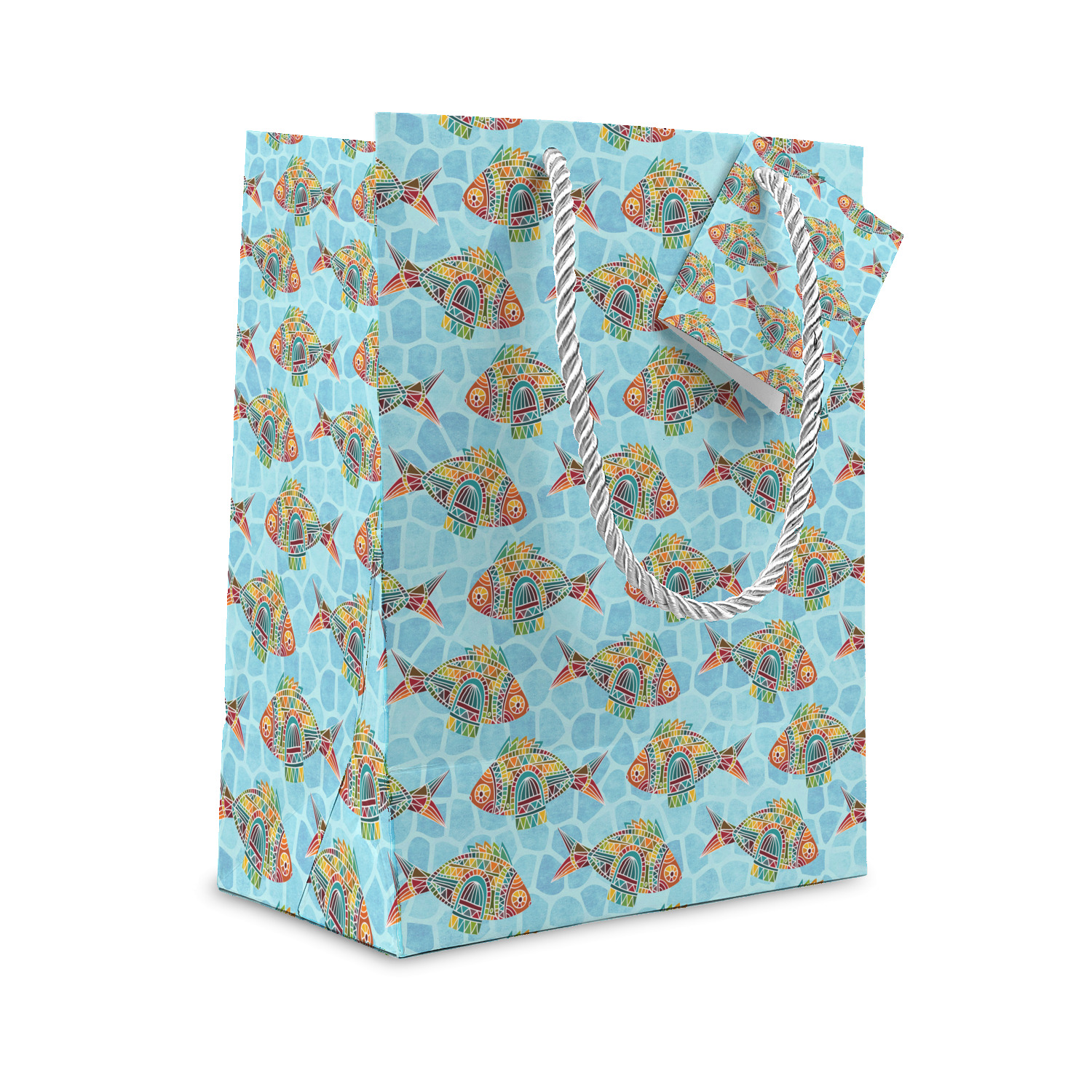 Custom Mosaic Fish Gift Bag