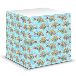 Mosaic Fish Sticky Note Cube