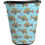 Mosaic Fish Waste Basket - Double Sided (Black)