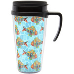 Mosaic Fish Acrylic Travel Mug with Handle