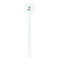 Mosaic Fish White Plastic 5.5" Stir Stick - Round - Single Stick