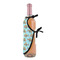 Mosaic Fish Wine Bottle Apron - DETAIL WITH CLIP ON NECK