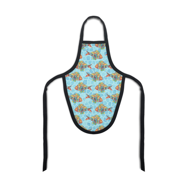 Custom Mosaic Fish Bottle Apron