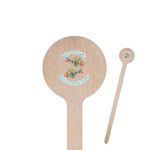 Mosaic Fish 6" Round Wooden Stir Sticks - Single Sided