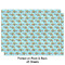 Mosaic Fish Wrapping Paper Sheet - Double Sided - Front