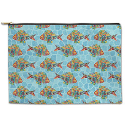 Mosaic Fish Zipper Pouch - Large - 12.5"x8.5"