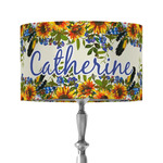 Sunflowers 12" Drum Lamp Shade - Fabric (Personalized)