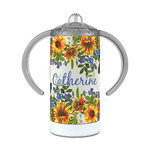 Sunflowers 12 oz Stainless Steel Sippy Cup (Personalized)