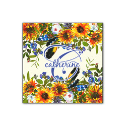 Sunflowers Wood Print - 12x12 (Personalized)