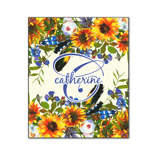 Custom Sunflowers Wood Print - 20x24 (Personalized)