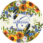 Sunflowers Multipurpose Round Labels - Custom Sized (Personalized)