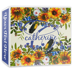 Sunflowers 3-Ring Binder - 3 inch (Personalized)