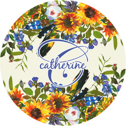 Sunflowers Multipurpose Round Labels - 4" (Personalized)