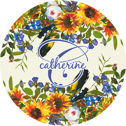 Sunflowers Multipurpose Round Labels - 5" (Personalized)