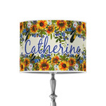 Sunflowers 8" Drum Lamp Shade - Poly-film (Personalized)