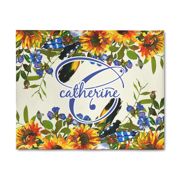 Custom Sunflowers 8' x 10' Patio Rug (Personalized)