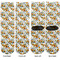 Sunflowers Adult Crew Socks - Double Pair - Front and Back - Apvl