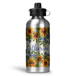 Sunflowers Water Bottle - Aluminum - 20 oz (Personalized)