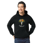 Sunflowers Hoodie - Black - 2XL (Personalized)