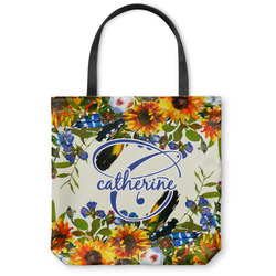 Sunflowers Canvas Tote Bag - Large - 18"x18" (Personalized)
