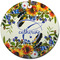 Sunflowers Ceramic Flat Ornament - Circle (Front)