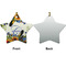 Sunflowers Ceramic Flat Ornament - Star Front & Back (APPROVAL)