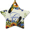 Sunflowers Ceramic Flat Ornament - Star (Front)