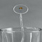 Sunflowers Clear Plastic 7" Stir Stick - Oval - Main