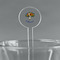 Sunflowers Clear Plastic 7" Stir Stick - Round - Main