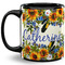 Sunflowers Coffee Mug - 11 oz - Full- Black