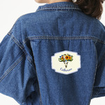 Sunflowers Twill Iron On Patch - Custom Shape - X-Large (Personalized)