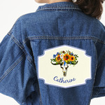 Sunflowers Twill Iron On Patch - Custom Shape - 3XL (Personalized)