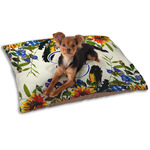 Sunflowers Dog Bed - Small w/ Name and Initial