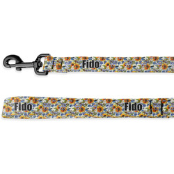 Sunflowers Dog Leash - 6 ft (Personalized)