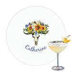 Sunflowers Printed Drink Topper - 3.25" (Personalized)