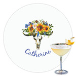 Sunflowers Printed Drink Topper - 3.5" (Personalized)