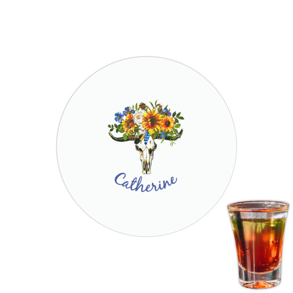 Custom Sunflowers Printed Drink Topper - 1.5" (Personalized)